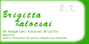 brigitta kalocsai business card